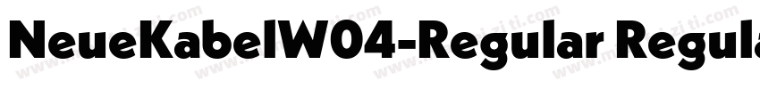 NeueKabelW04-Regular Regular字体转换